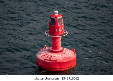 Sea Mark In The Kieler Förde Outside Kiel In Northern Germany.