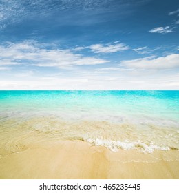 Sea morning panorama. Tropical composition - Shutterstock ID 465235445