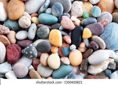 Sea and ocean stones. Beautiful background for banners, calendars, travel magazines. Texture, coast. Natural stone. - Shutterstock ID 1350420821