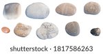sea pebbles  rocks isolated for background