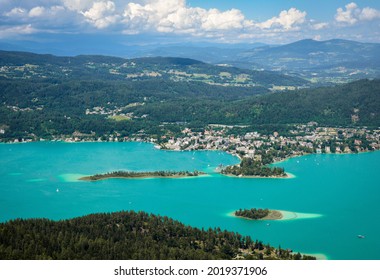 Pörtschach am Wörther Sea - a peninsula in the Austrian lake Wörthersee 