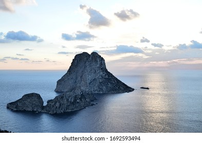 Sea plate on the island of Es Vedra, Ibiza, Balearic Islands, Spain
