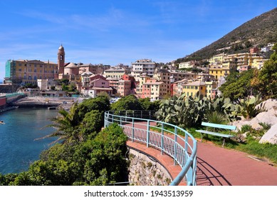 The Sea Promenade In Genoa Nervi Italy