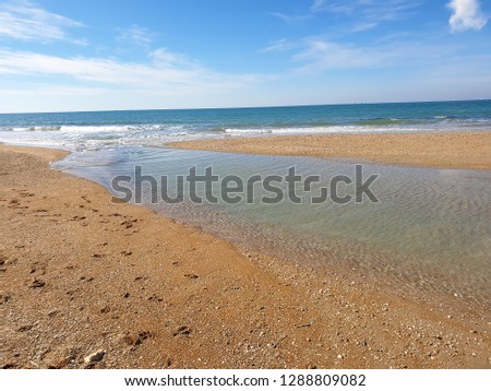 Sea and river connection point called watershed