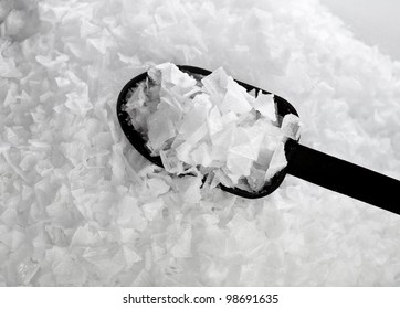 Sea Salt Crystals Flakes, Textured Background