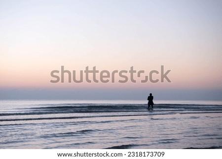 Similar – Image, Stock Photo beach dances Joy Life