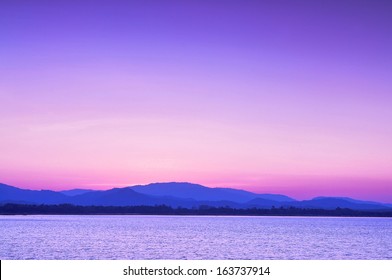 Sea Scape Colorful , Sun Set 