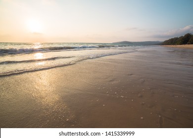 Sea Scape On The Beach At Thailand