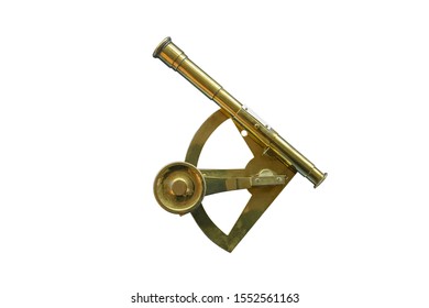 Sea Sextant Isolated On White Background