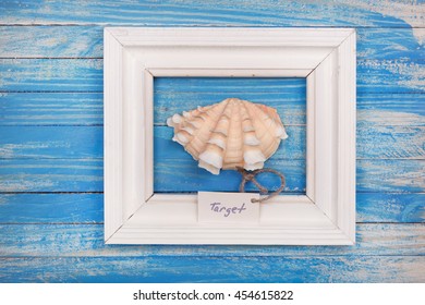 Sea Shell In The Frame With Sign - Target