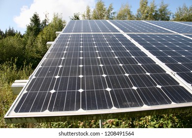 A Sea Of Solar Panels In The British Countryside, United Kingdom, Europe