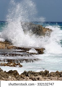 Sea Spray On Rocks