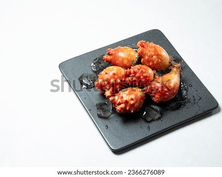sea squirt ,seafood on a plate