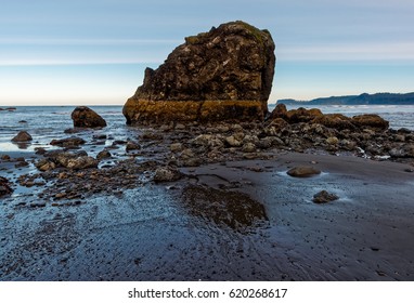 sea stack at dawn