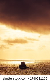 Sea stack in sea, Madeira