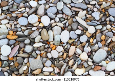 Sea stones background.