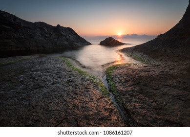 Sea Sunrise At The Black Sea Coast Near Rezovo, Bulgaria