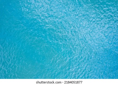 Sea surface aerial view water surface texture, Turquoise sea background Beautiful nature Amazing view seascape background