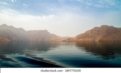 Sea Tropical Landscape With Mountains And Fjords, Oman