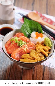 Sea Urchin Salmon Rice Bowl