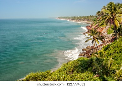 Sea view from cliffs of Varkala. Kerala, India, 2013.