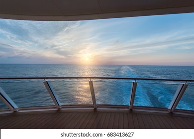 Sea View From Cruise Ship Sailing