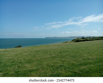 Sea View From Meadow Near Cap Gris Nez