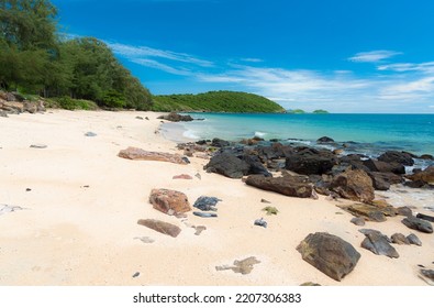 Sea view and rocks in clear sky - Shutterstock ID 2207306383