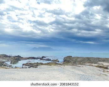 Sea View Rocks Ocean Seagull Mountain Beach Seashells True Crab Sky Cloudy Clear Blue Sand Haze Turquoise Seaweed White Blur Stones Vacation Cape Town Shore Nature Blend Animals Creatures Wild Life