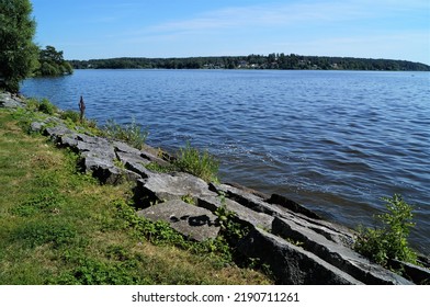 Sea (Mälaren) Walk During Summer In Sweden In Sigtuna, Sweden.