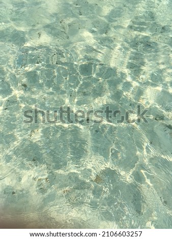 sea water on Pahawang Island, Indonesia