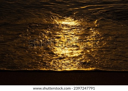 Similar – Liquid Gold Ocean Waves