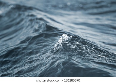 Sea Wave Close Up, Low Angle View