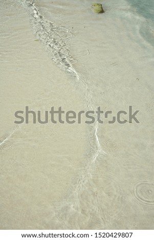 Similar – Luftpanorama-Drohne Blick auf die Meereswellen, die am felsigen Strand erdrücken.