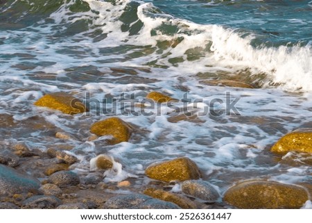 Similar – Image, Stock Photo last big wave Waves