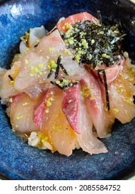 Seafood Bowl Of Sea Bream And Yellowtail