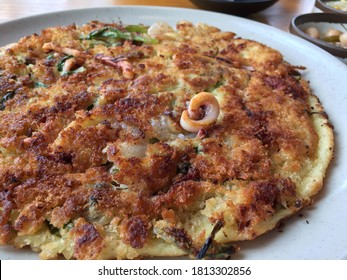 seafood greenonion pancake, Korean food