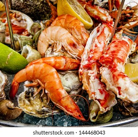 A seafood mix
