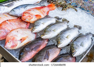 Seafood On Ice At The Fish Market