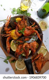 Seafood Platter In A Pan, Cajun Seafood, Seafood Dinner