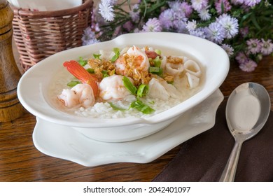 Seafood Porridge, Thai Food On The Table