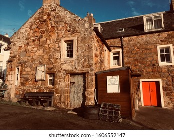 Seafood Shack In Crail Harbour, Fife.