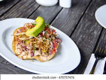 Seafood Tostada 