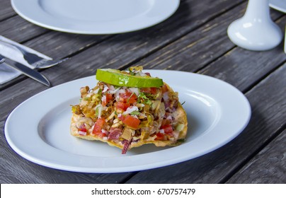 Seafood Tostada 