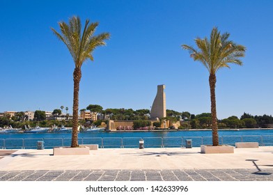 Seafront. Brindisi. Puglia. Italy.