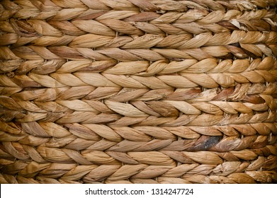 Seagrass Wicker Basket Close Up