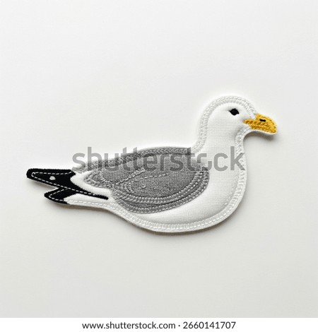 Seagull Patch on a white background