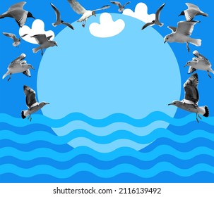 カモメ イラスト 海 Stock Photos Images Photography Shutterstock