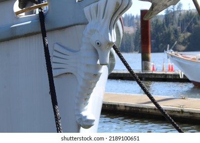 Seahorse Figurehead On A Boat