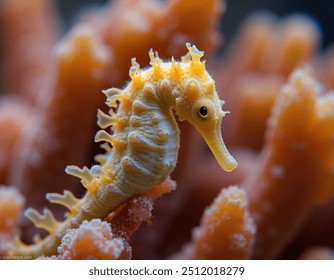 A Seahorse in the ocean